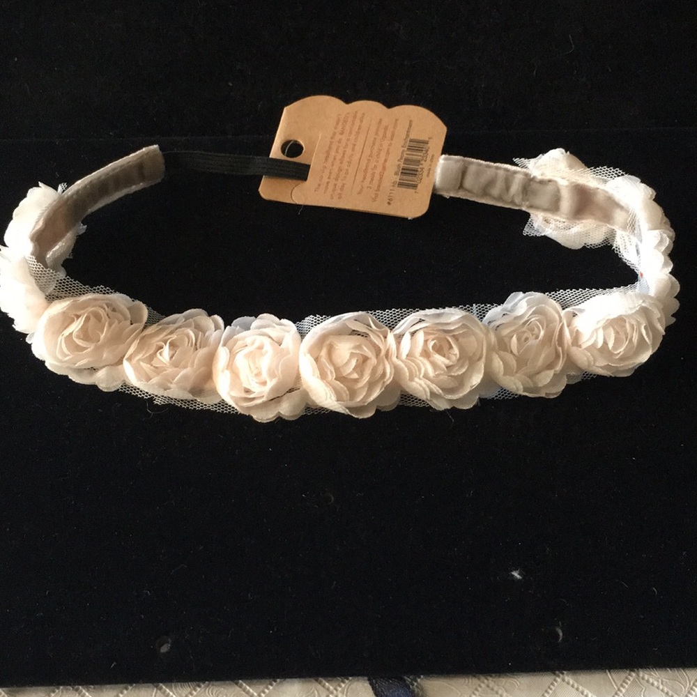Peony Floral Headband NWT